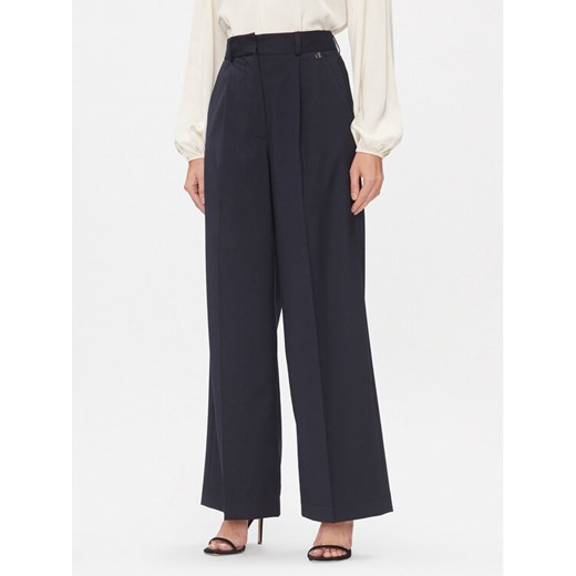 Dixie Spodnie materiałowe PCHSVCGA Granatowy Relaxed Fit ze sklepu MODIVO w kategorii Spodnie damskie - zdjęcie 182637757