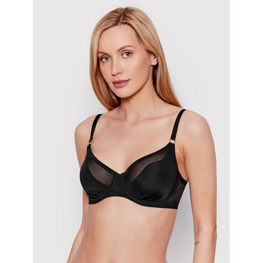 Chantelle Biustonosz z fiszbiną Pure Light C10M10 Czarny ze sklepu MODIVO w kategorii Biustonosze - zdjęcie 182637828