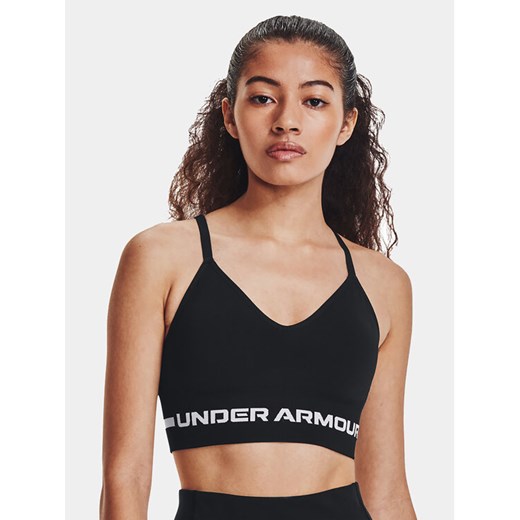 Under Armour Biustonosz sportowy Ua Seamless Low Long Bra 1357719-001 Czarny Compression Fit ze sklepu MODIVO w kategorii Biustonosze - zdjęcie 182637877