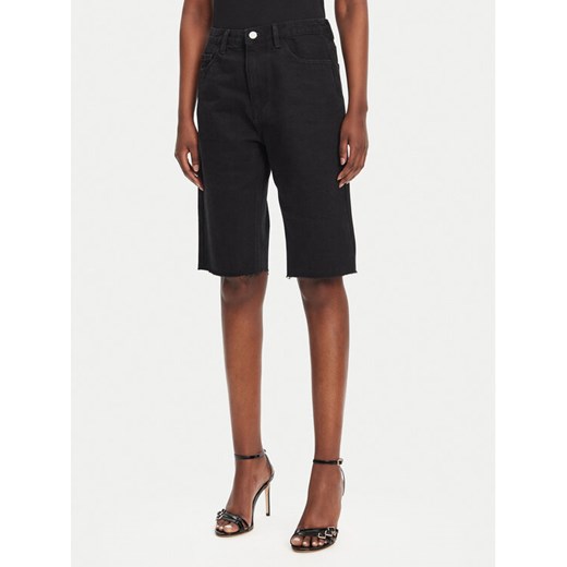 Eleh Szorty jeansowe EL027 Czarny Regular Fit ze sklepu MODIVO w kategorii Szorty - zdjęcie 182637898