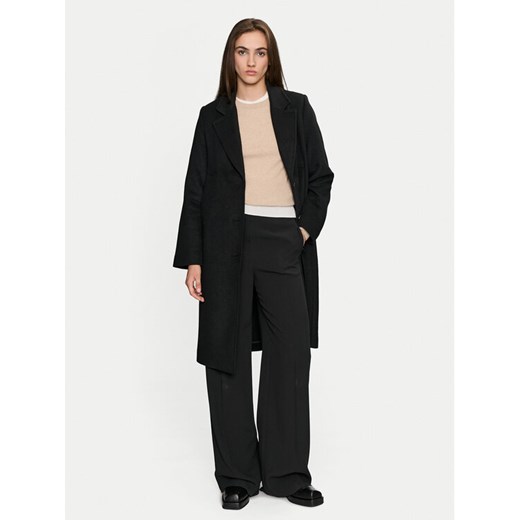 Marc O'Polo Płaszcz wełniany 408 0294 71265 Czarny Regular Fit ze sklepu MODIVO w kategorii Płaszcze damskie - zdjęcie 182637927