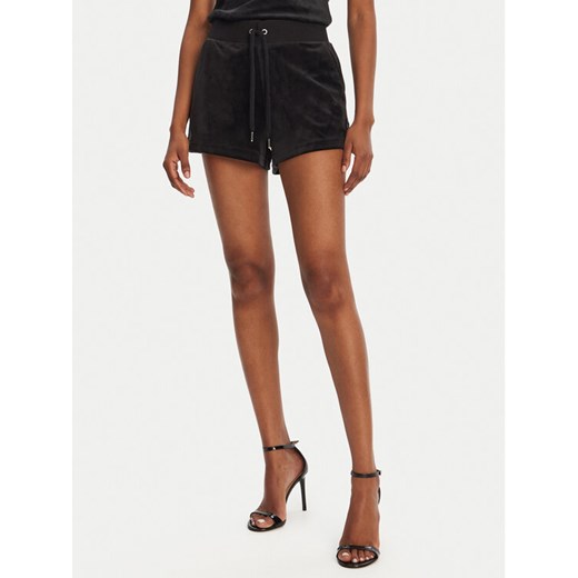 Juicy Couture Szorty sportowe Eve JCBHS224801 Czarny Regular Fit ze sklepu MODIVO w kategorii Szorty - zdjęcie 182637947