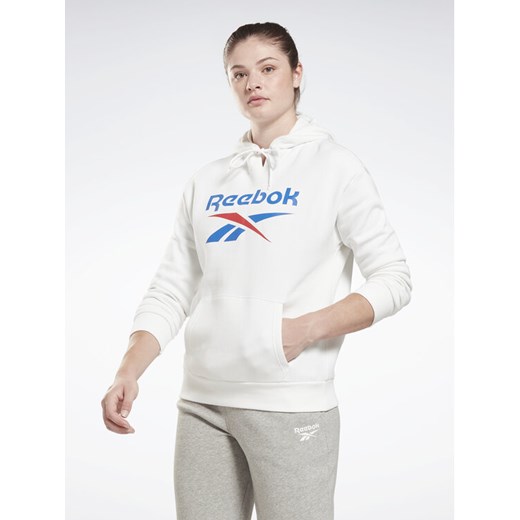 Reebok Bluza Identity Big Logo H54749 Biały Loose Fit ze sklepu MODIVO w kategorii Bluzy damskie - zdjęcie 182637966