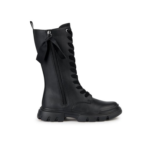 Geox Trapery J Junette Girl J36HVC 000BC C9999 S Czarny ze sklepu MODIVO w kategorii Buty zimowe dziecięce - zdjęcie 182637977
