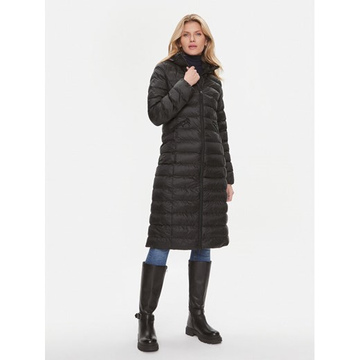 Tommy Hilfiger Kurtka zimowa Global Stripe WW0WW39863 Czarny Regular Fit ze sklepu MODIVO w kategorii Kurtki damskie - zdjęcie 182637985