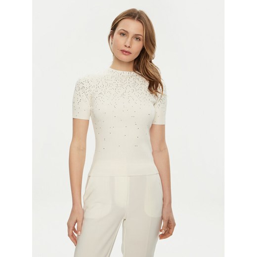 Marciano Guess Sweter 5RGR14 5821Z Écru Slim Fit ze sklepu MODIVO w kategorii Swetry damskie - zdjęcie 182638055
