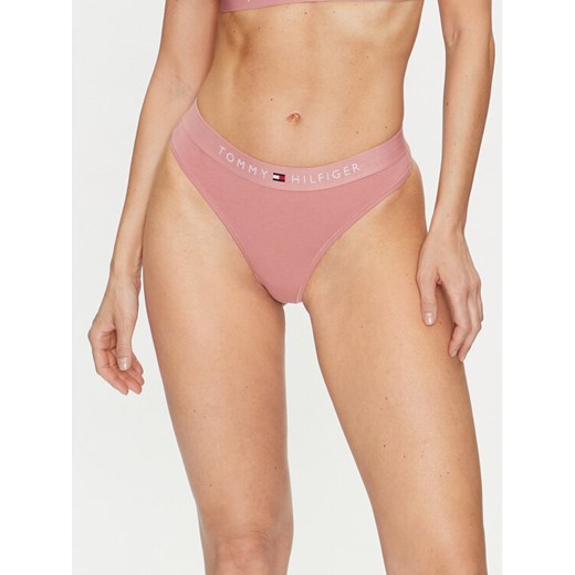 Tommy Hilfiger Stringi UW0UW04146 Różowy ze sklepu MODIVO w kategorii Majtki damskie - zdjęcie 182638067