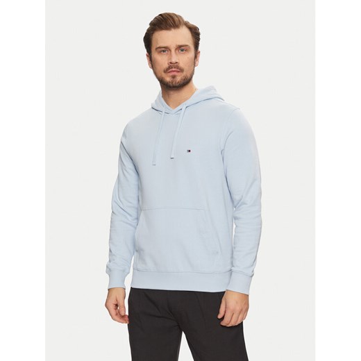 Tommy Hilfiger Bluza Essential MW0MW37235 Błękitny Regular Fit ze sklepu MODIVO w kategorii Bluzy męskie - zdjęcie 182638238