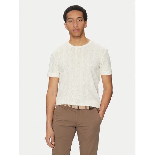 Marciano Guess T-Shirt 5GHI06 6321A Écru Regular Fit ze sklepu MODIVO w kategorii T-shirty męskie - zdjęcie 182638289