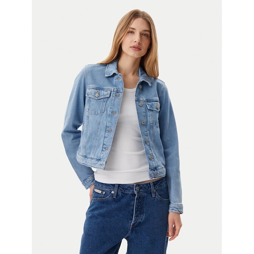 Tommy Jeans Kurtka jeansowa DW0DW20123 Niebieski Regular Fit ze sklepu MODIVO w kategorii Kurtki damskie - zdjęcie 182638299