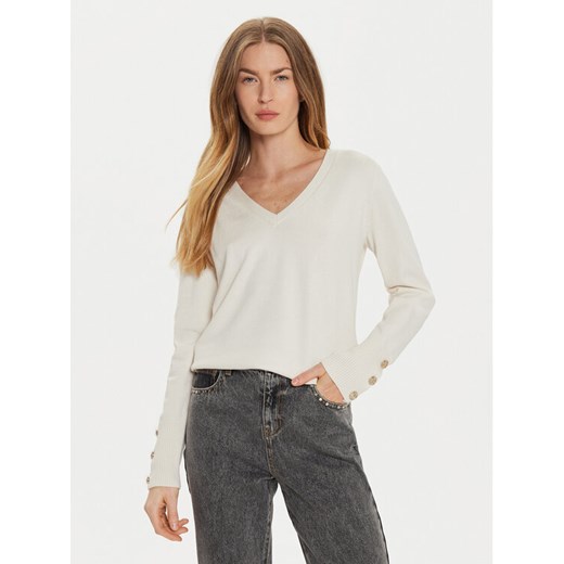 Morgan Sweter 242-MGOLD Écru Regular Fit ze sklepu MODIVO w kategorii Swetry damskie - zdjęcie 182638328