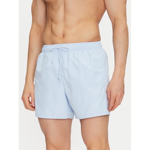 Lacoste Szorty kąpielowe MH6270 Błękitny Regular Fit ze sklepu MODIVO w kategorii Kąpielówki - zdjęcie 182638367