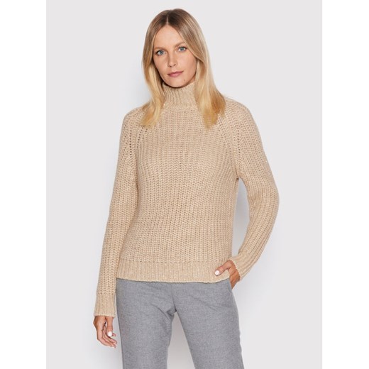 Peserico Sweter S99741F03 Beżowy Regular Fit ze sklepu MODIVO w kategorii Swetry damskie - zdjęcie 182638386