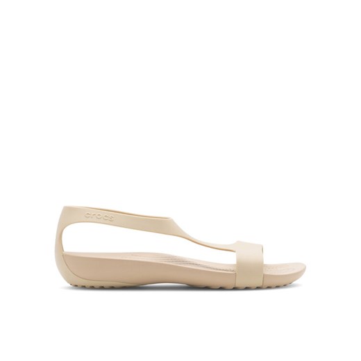 Crocs Sandały SERENA SANDAL 205469-212 Beżowy ze sklepu MODIVO w kategorii Sandały damskie - zdjęcie 182638387