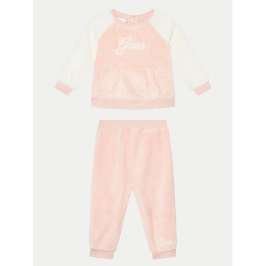 Guess Dres A4BG13 WFRS0 Różowy Regular Fit ze sklepu MODIVO w kategorii Dresy dziewczęce - zdjęcie 182638405