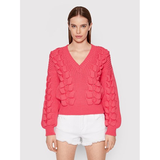 IRO Sweter Arwy AQ240 Różowy Relaxed Fit ze sklepu MODIVO w kategorii Swetry damskie - zdjęcie 182638407