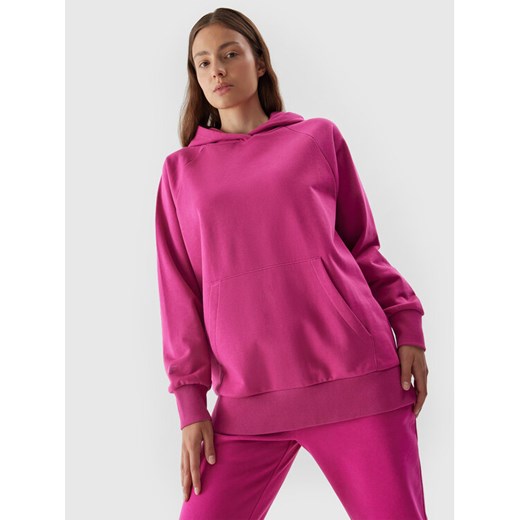 4F Bluza 4FAW23TSWSF0725 Różowy Regular Fit ze sklepu MODIVO w kategorii Bluzy damskie - zdjęcie 182638496