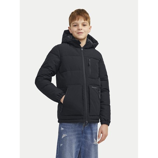 Jack&Jones Junior Kurtka zimowa Otto 12258547 Czarny Regular Fit ze sklepu MODIVO w kategorii Kurtki chłopięce - zdjęcie 182638617