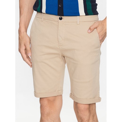 Lindbergh Szorty materiałowe 30-505044 Beżowy Slim Fit ze sklepu MODIVO w kategorii Spodenki męskie - zdjęcie 182638657