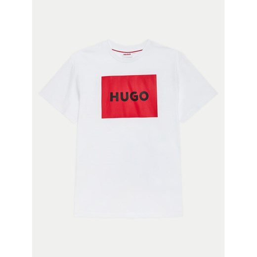 Hugo T-Shirt G00144 D Biały Regular Fit ze sklepu MODIVO w kategorii T-shirty chłopięce - zdjęcie 182638685