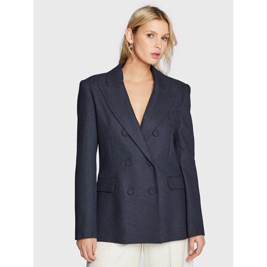 MVP Wardrobe Marynarka Giacca MVPI2GI039.0PN0034 Granatowy Regular Fit ze sklepu MODIVO w kategorii Marynarki damskie - zdjęcie 182638766