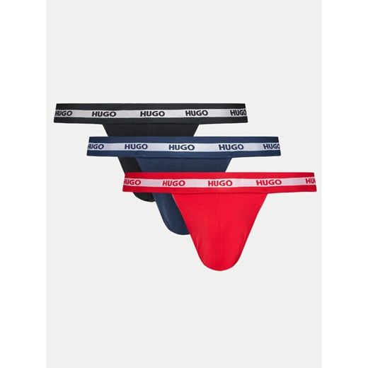 Hugo Komplet 3 par slipów Jock Strap 50517882 Kolorowy ze sklepu MODIVO w kategorii Majtki męskie - zdjęcie 182638768