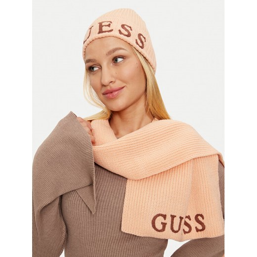 Guess Zestaw Szalik i Czapka GFBOXW P4402 Różowy ze sklepu MODIVO w kategorii Komplety czapka i szalik damskie - zdjęcie 182638787