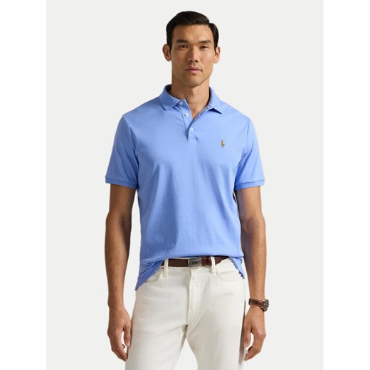 Polo Ralph Lauren Polo 710704319165 Błękitny Slim Fit ze sklepu MODIVO w kategorii T-shirty męskie - zdjęcie 182638829