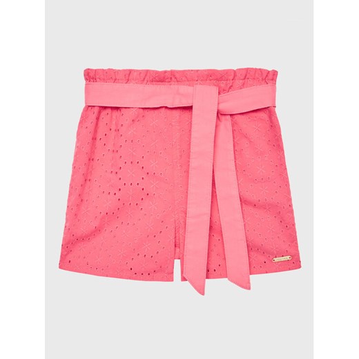 Guess Szorty materiałowe K3GD02 WFBC0 Różowy Regular Fit ze sklepu MODIVO w kategorii Spodenki dziewczęce - zdjęcie 182638856