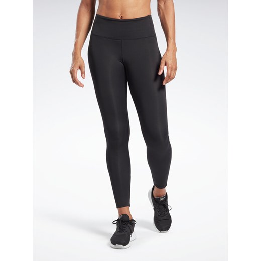 Reebok Legginsy Lux Perform High-Rise Leggings HS7777 Czarny ze sklepu MODIVO w kategorii Spodnie damskie - zdjęcie 182638959