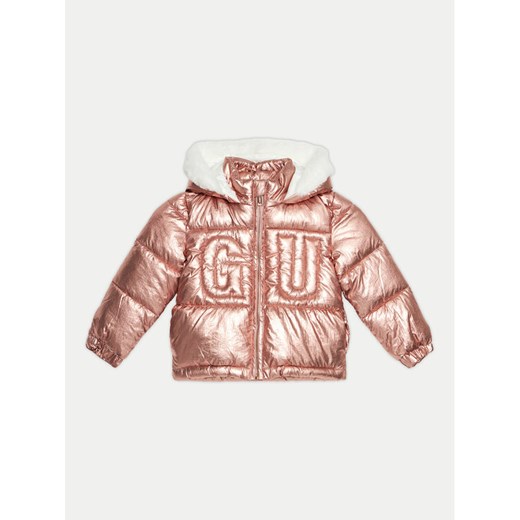 Guess Kurtka puchowa K4BL05 WEYO0 Różowy Regular Fit ze sklepu MODIVO w kategorii Kurtki dziewczęce - zdjęcie 182638966