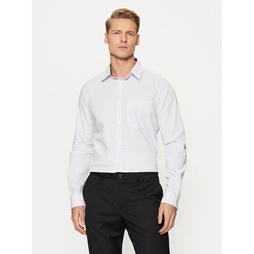 s.Oliver Koszula 2149815 Biały Slim Fit ze sklepu MODIVO w kategorii Koszule męskie - zdjęcie 182639115