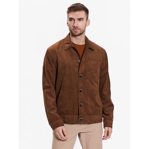 Sisley Kurtka z imitacji skóry 2CF6SN01S Brązowy Regular Fit ze sklepu MODIVO w kategorii Kurtki męskie - zdjęcie 182639136
