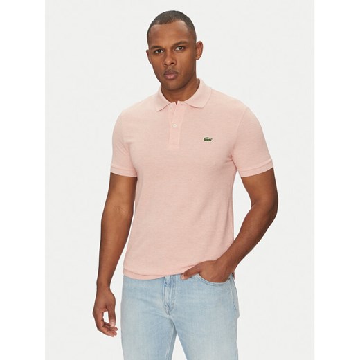 Lacoste Polo PH4012 Różowy Slim Fit ze sklepu MODIVO w kategorii T-shirty męskie - zdjęcie 182639199