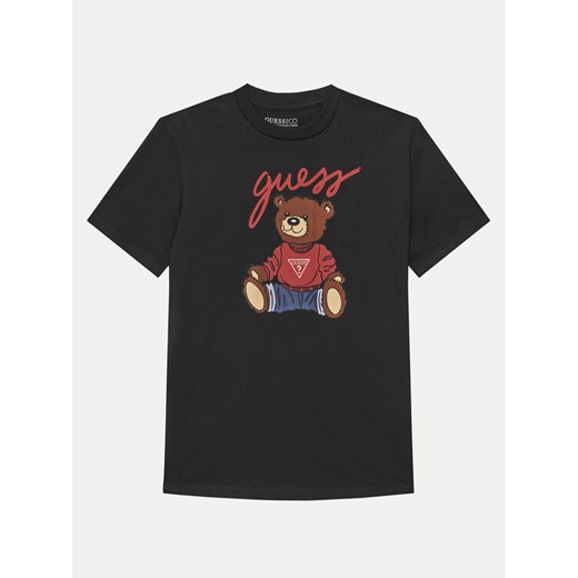 Guess T-Shirt H4BJ06 I3Z14 Czarny Regular Fit ze sklepu MODIVO w kategorii Bluzki dziewczęce - zdjęcie 182639277