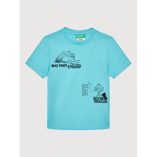 United Colors Of Benetton T-Shirt 3096C1059 Niebieski Regular Fit ze sklepu MODIVO w kategorii T-shirty chłopięce - zdjęcie 182639327