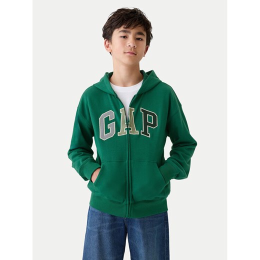 Gap Bluza 542315-01 Zielony Relaxed Fit ze sklepu MODIVO w kategorii Bluzy chłopięce - zdjęcie 182639339