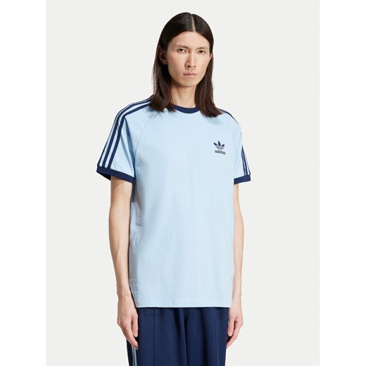 adidas T-Shirt adicolor Classics 3-Stripes JN7018 Błękitny Slim Fit XL MODIVO