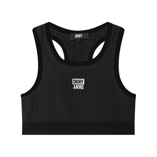 DKNY Top D35S91 D Czarny Regular Fit ze sklepu MODIVO w kategorii Staniki dla dziewczynki - zdjęcie 182639385