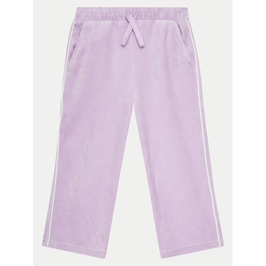 United Colors Of Benetton Spodnie dresowe 3UK0GF03Y Fioletowy Regular Fit ze sklepu MODIVO w kategorii Spodnie dziewczęce - zdjęcie 182639465