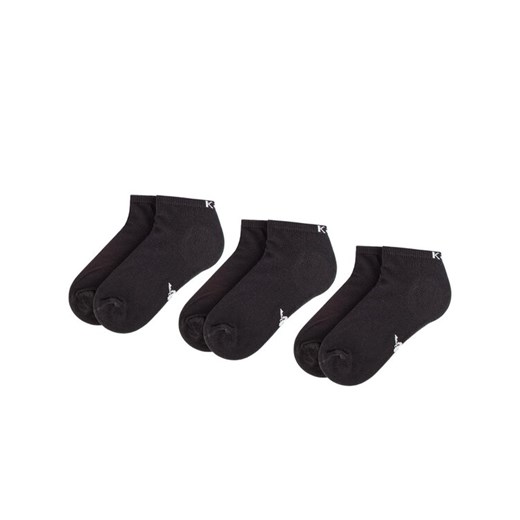 Kappa Zestaw 3 par niskich skarpet unisex 704275 Czarny Kappa 39_42 MODIVO