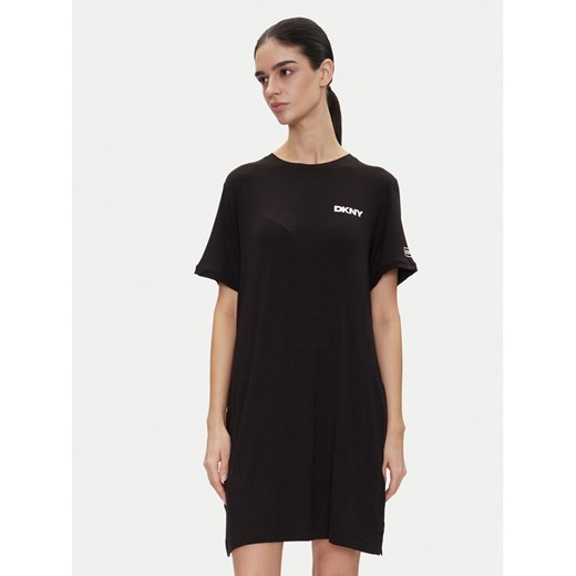 DKNY Koszula nocna YI30051 Czarny Relaxed Fit ze sklepu MODIVO w kategorii Koszule nocne - zdjęcie 182639536