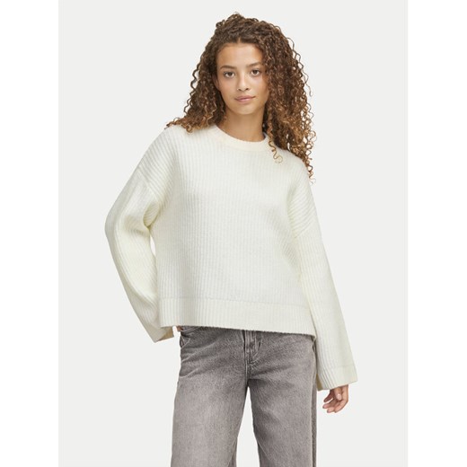 JJXX Sweter Sigga 12255358 Écru Relaxed Fit ze sklepu MODIVO w kategorii Swetry damskie - zdjęcie 182639539