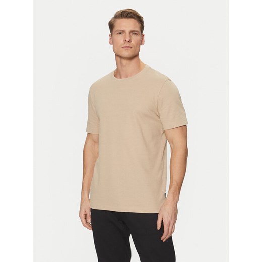 BOSS T-Shirt Tiburt 240 50452680 Beżowy Regular Fit ze sklepu MODIVO w kategorii T-shirty męskie - zdjęcie 182639556