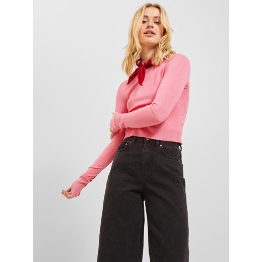 JJXX Sweter 12224416 Różowy Slim Fit ze sklepu MODIVO w kategorii Swetry damskie - zdjęcie 182639575