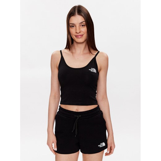 The North Face Top NF0A55AQ Czarny Cropped Fit ze sklepu MODIVO w kategorii Bluzki damskie - zdjęcie 182639577
