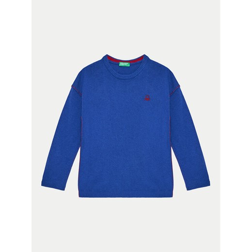 United Colors Of Benetton Sweter 1041H1025 Niebieski Regular Fit ze sklepu MODIVO w kategorii Swetry chłopięce - zdjęcie 182639597