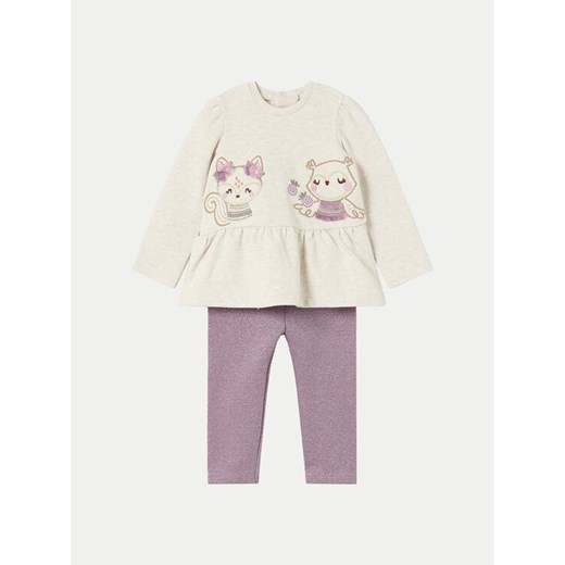 Mayoral Komplet bluza i legginsy 2708 Fioletowy Regular Fit ze sklepu MODIVO w kategorii Odzież dla niemowląt - zdjęcie 182639615