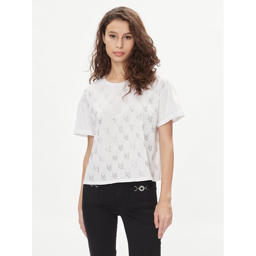 Liu Jo T-Shirt MA4326 J5904 Biały Relaxed Fit ze sklepu MODIVO w kategorii Bluzki damskie - zdjęcie 182639617
