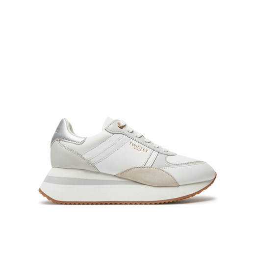 TWINSET Sneakersy 242TCP026 Biały ze sklepu MODIVO w kategorii Buty sportowe damskie - zdjęcie 182639715